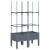 Jardinieră de grădină cu spalier, gri, 80x40x142,5 cm, PP GartenMobel Dekor