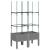 Jardinieră de grădină cu spalier, gri deschis 80x40x142,5 cm PP GartenMobel Dekor
