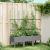 Jardinieră de grădină cu spalier gri deschis 120x40x142,5 cm PP GartenMobel Dekor