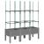 Jardinieră de grădină cu spalier gri deschis 120x40x142,5 cm PP GartenMobel Dekor
