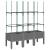 Jardinieră de grădină cu spalier gri deschis 120x40x142,5 cm PP GartenMobel Dekor