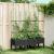 Jardinieră de grădină cu spalier, negru, 120x40x142,5 cm, PP GartenMobel Dekor