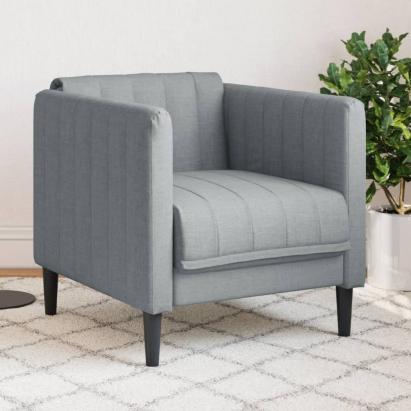 Fotoliu, gri deschis, material textil GartenMobel Dekor