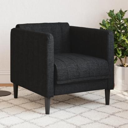 Fotoliu, negru, material textil GartenMobel Dekor