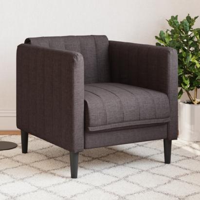 Fotoliu, maro închis, material textil GartenMobel Dekor