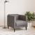 Fotoliu, gri taupe, material textil GartenMobel Dekor
