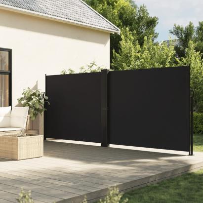 Copertină laterală retractabilă, negru, 180x1000 cm GartenMobel Dekor