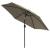 Umbrelă de soare de exterior, stâlp metalic, 300 cm, gri taupe GartenMobel Dekor