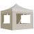 Cort de petrecere pliabil cu pereți, crem, 2 x 2 m, aluminiu GartenMobel Dekor