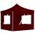 Cort de petrecere pliabil cu pereți, bordo, 2 x 2 m, aluminiu GartenMobel Dekor