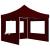 Cort de petrecere pliabil cu pereți, bordo, 2 x 2 m, aluminiu GartenMobel Dekor