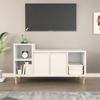 Comodă TV, alb, 100x35x55 cm, lemn prelucrat GartenMobel Dekor
