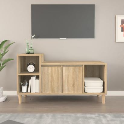 Comodă TV, stejar sonoma, 100x35x55 cm, lemn prelucrat GartenMobel Dekor