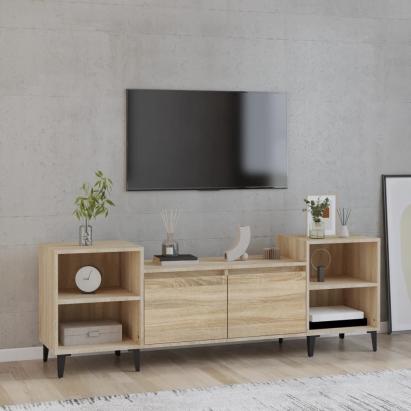 Comodă TV, stejar sonoma, 160x35x55 cm, lemn prelucrat GartenMobel Dekor