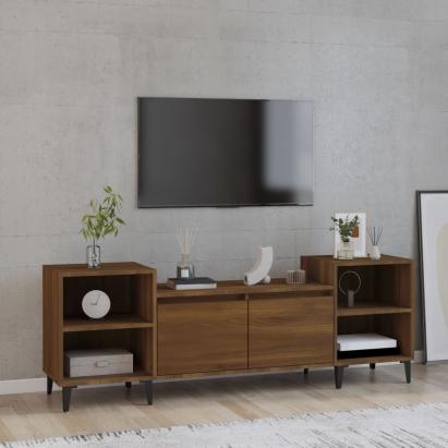 Comodă TV, stejar maro, 160x35x55 cm, lemn prelucrat GartenMobel Dekor