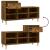 Pantofar, stejar fumuriu, 102x36x60 cm, lemn prelucrat GartenMobel Dekor