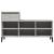 Pantofar, gri beton, 102x36x60 cm, lemn prelucrat GartenMobel Dekor