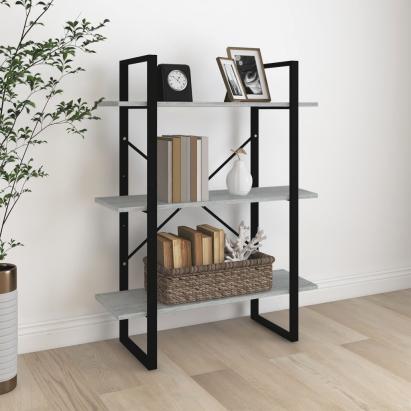 Bibliotecă, gri sonoma, 80x30x105 cm, lemn prelucrat GartenMobel Dekor