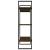 Bibliotecă, stejar fumuriu, 100x30x105 cm, lemn prelucrat GartenMobel Dekor