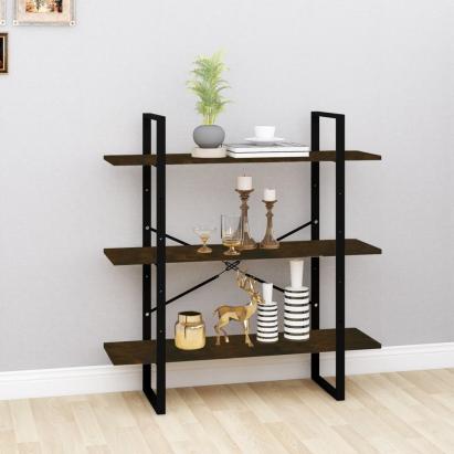 Bibliotecă, stejar fumuriu, 100x30x105 cm, lemn prelucrat GartenMobel Dekor