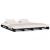Pat din paleți Double 4FT6, negru, 135x190 cm, lemn masiv pin GartenMobel Dekor