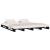 Pat din paleți Double 4FT6, negru, 135x190 cm, lemn masiv pin GartenMobel Dekor