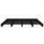 Pat din paleți Double 4FT6, negru, 135x190 cm, lemn masiv pin GartenMobel Dekor