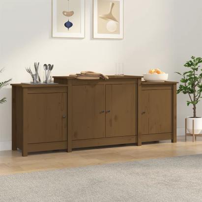 Servantă, maro miere, 164x37x68 cm, lemn masiv de pin GartenMobel Dekor