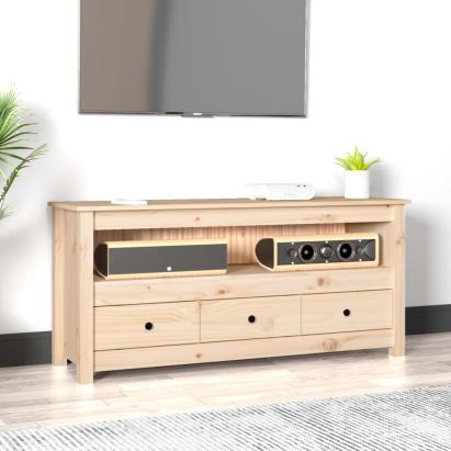 Comodă TV, 114x35x52 cm, lemn masiv de pin GartenMobel Dekor