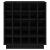 Dulap de vinuri, negru, 55,5x34x61 cm, lemn masiv de pin GartenMobel Dekor