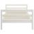 Cadru de pat, alb, 90x200 cm, lemn masiv de pin GartenMobel Dekor