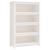 Bibliotecă, alb, 80x35x126 cm, lemn masiv de pin GartenMobel Dekor