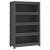 Bibliotecă, gri, 80x35x126 cm, lemn masiv de pin GartenMobel Dekor