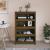 Bibliotecă, maro miere, 80x35x126 cm, lemn masiv de pin GartenMobel Dekor