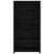 Bibliotecă, negru, 80x35x154 cm, lemn masiv de pin GartenMobel Dekor