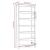 Bibliotecă, gri, 80x35x183 cm, lemn masiv de pin GartenMobel Dekor