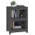 Bibliotecă, gri, 50x35x68 cm, lemn masiv de pin GartenMobel Dekor