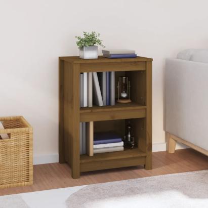 Bibliotecă, maro miere, 50x35x68 cm, lemn masiv de pin GartenMobel Dekor