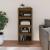 Bibliotecă, maro miere, 50x35x125,5 cm, lemn masiv de pin GartenMobel Dekor