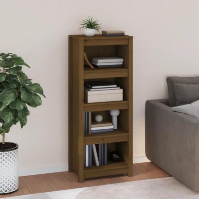 Bibliotecă, maro miere, 50x35x125,5 cm, lemn masiv de pin GartenMobel Dekor