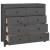 Dulap lateral, gri, 100x40x90 cm, lemn masiv de pin GartenMobel Dekor