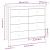 Dulap lateral, gri, 100x40x90 cm, lemn masiv de pin GartenMobel Dekor