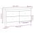 Dulap lateral, 100x40x54 cm, lemn masiv de pin GartenMobel Dekor