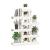 Suport pentru plante, alb, 85x25x109,5 cm, lemn masiv de pin GartenMobel Dekor