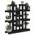 Suport pentru plante, negru,104,5x25x109,5cm, lemn masiv de pin GartenMobel Dekor