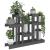 Suport pentru plante, gri, 104,5x25x77,5 cm, lemn masiv de pin GartenMobel Dekor