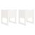 Jardiniere, 2 buc., alb, 40x40x52,5 cm, lemn masiv de pin GartenMobel Dekor