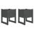 Jardiniere, 2 buc., gri, 40x40x52,5 cm, lemn masiv de pin GartenMobel Dekor