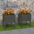 Jardiniere, 2 buc., gri, 40x40x52,5 cm, lemn masiv de pin GartenMobel Dekor