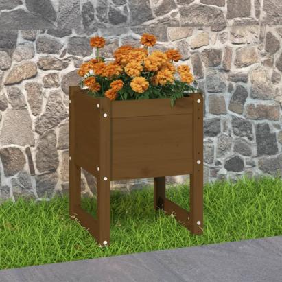 Jardinieră, Maro miere, 40x40x52,5 cm, lemn masiv de pin GartenMobel Dekor